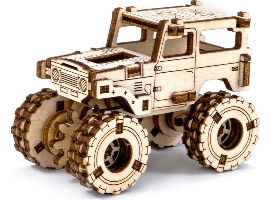 WOODEN CITY 3D puzzle Superfast Monster Truck 5