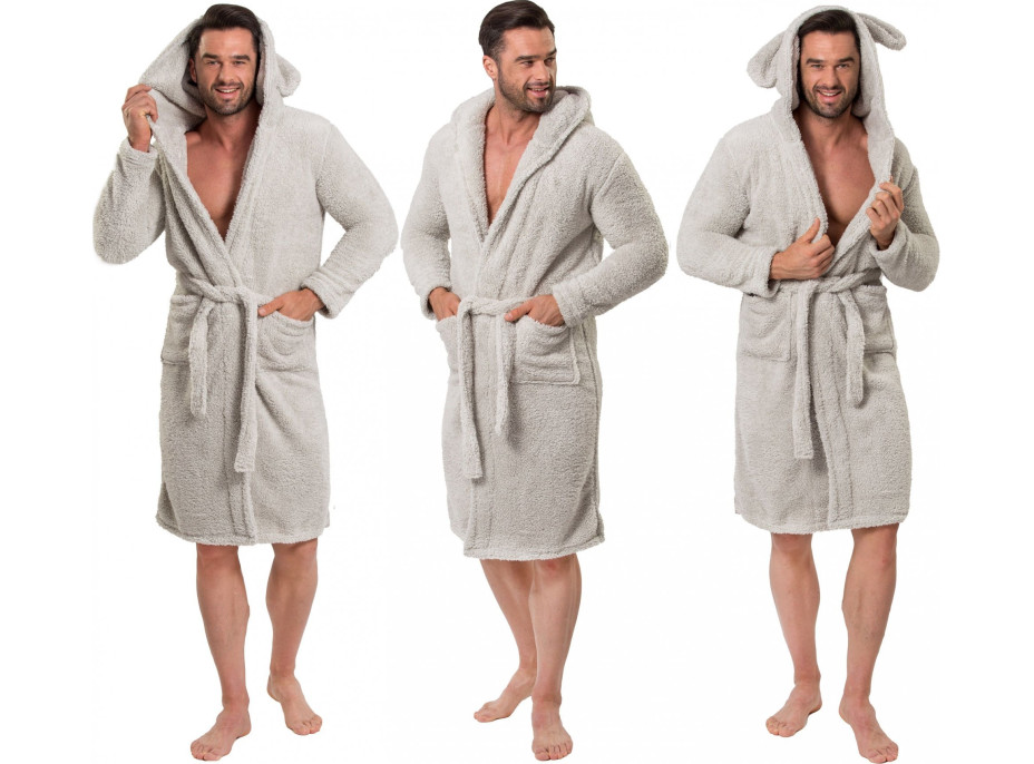 Pánský župan TEDDY - šedý