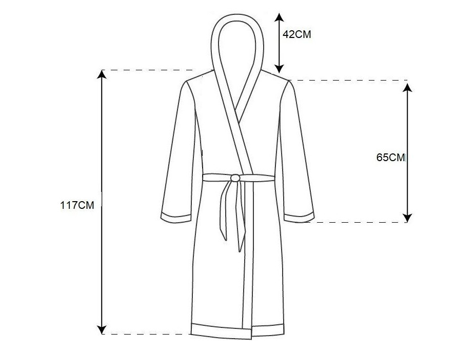 Pánský župan TEDDY - šedý