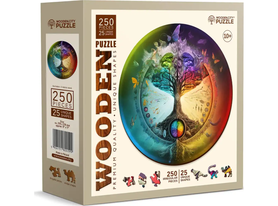 WOODEN CITY Dřevěné puzzle Strom života 250 dílků EKO