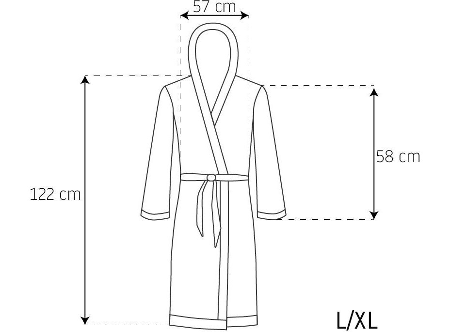 Dámský župan SAMANTHA - krémově bílý