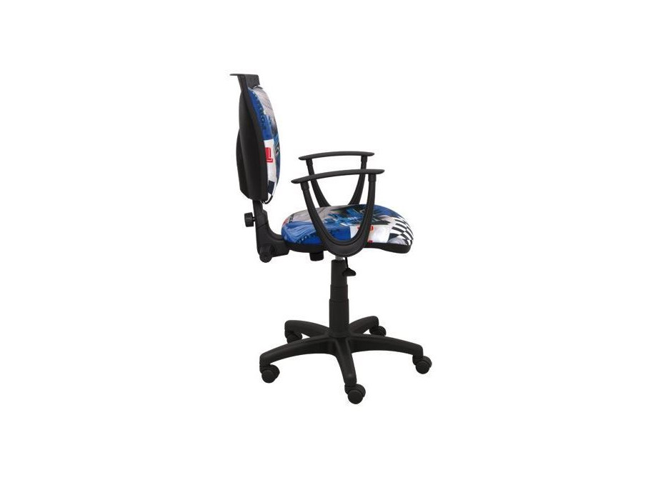 Dětská otočná židle SIMON - FORMULE modrá