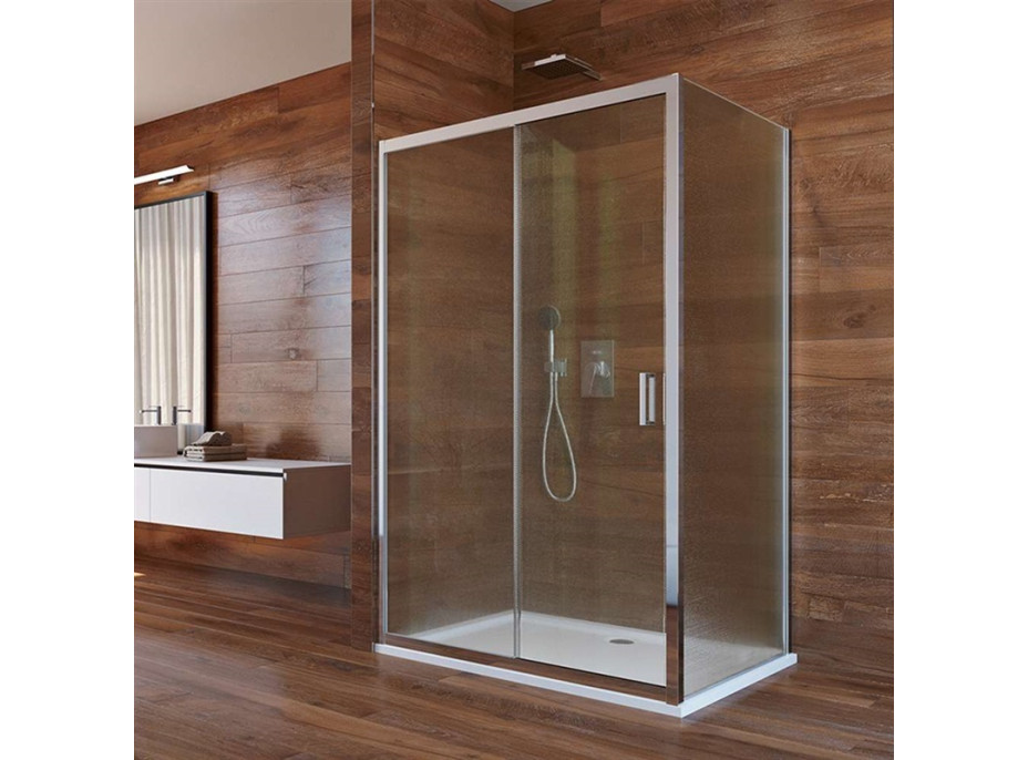 Sprchový kout LIMA - obdélník - chrom/sklo Point - posuvné dveře