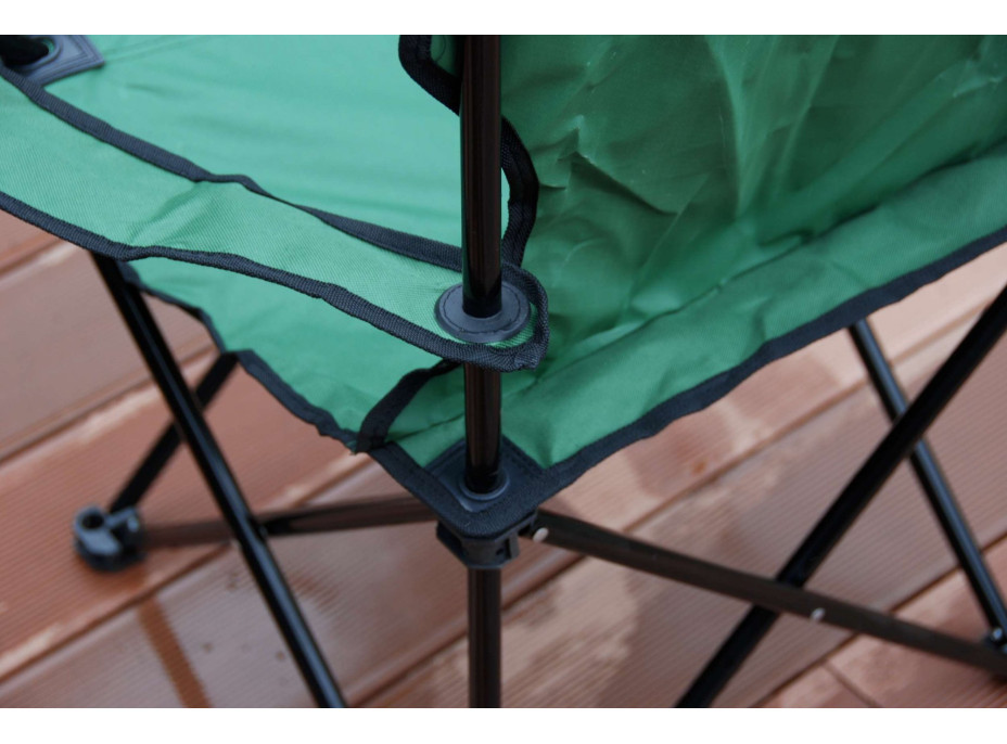 Zelená skládací rybářská židle Hugo