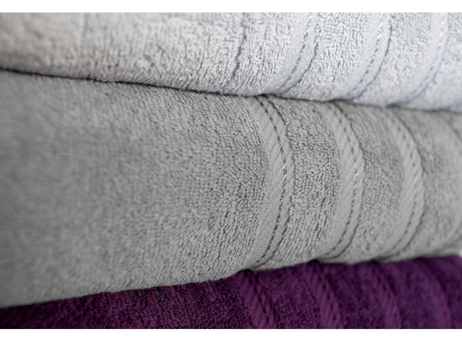 Bavlněný ručník EVA - 70x140 cm - 450g/m2 - šedý