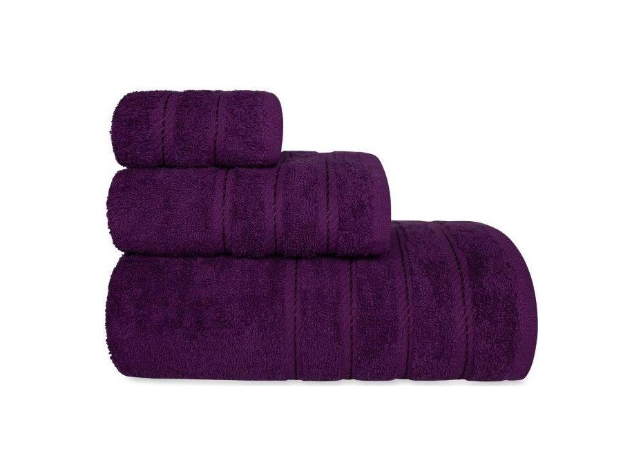 Bavlněný ručník EVA - 70x140 cm - 450g/m2 - tmavě fialový