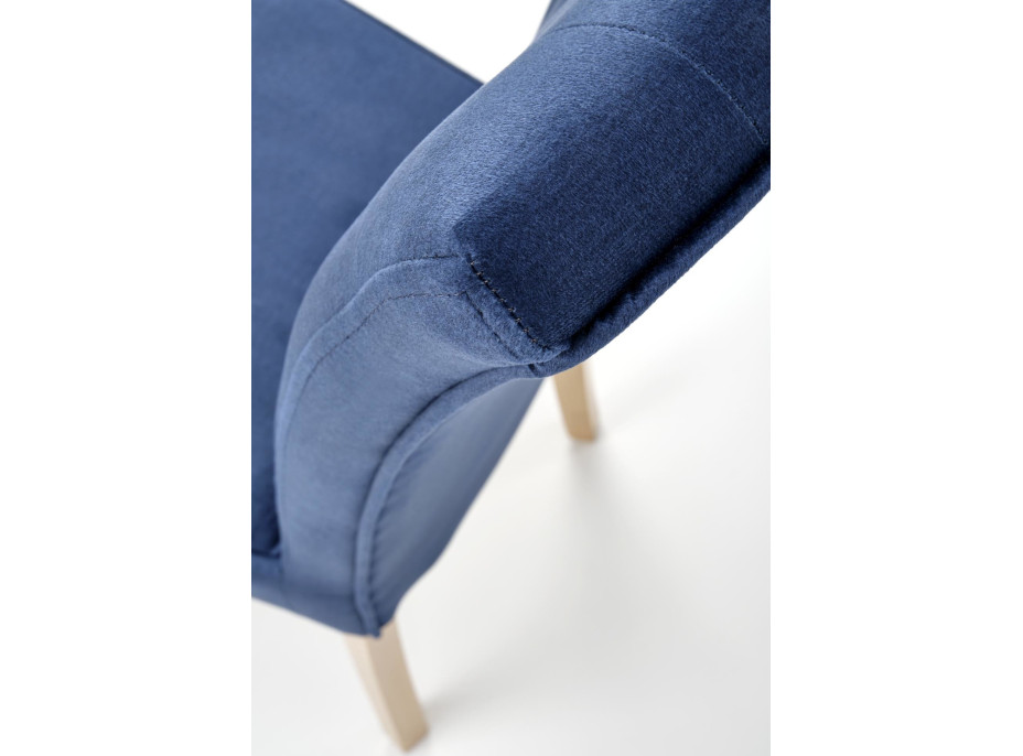 Jídelní židle NEW ENGLAND - dub medový/tmavě modrá