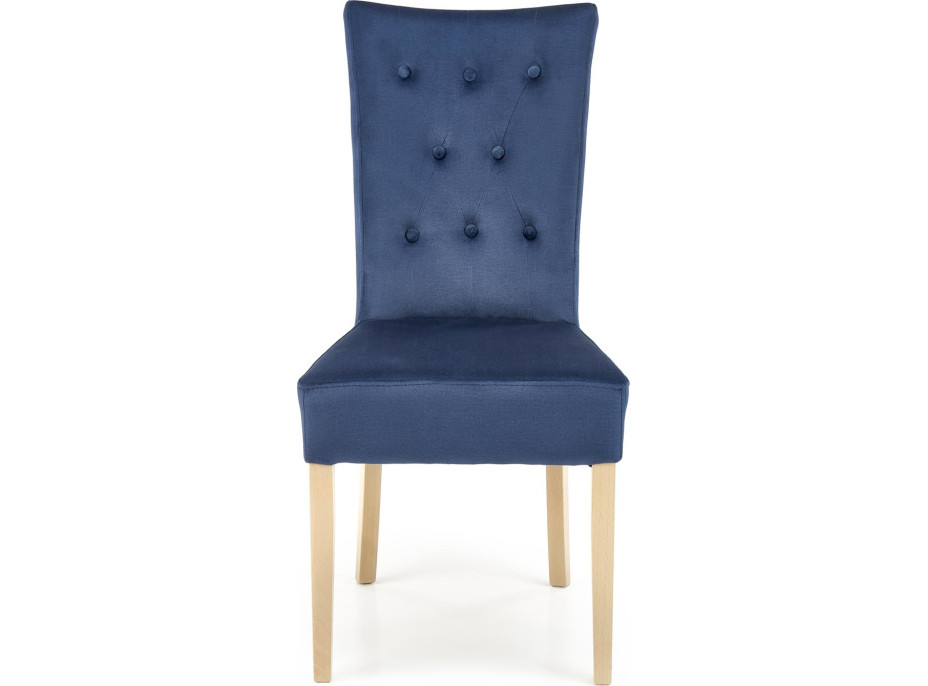 Jídelní židle NEW ENGLAND - dub medový/tmavě modrá