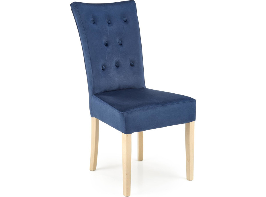 Jídelní židle NEW ENGLAND - dub medový/tmavě modrá