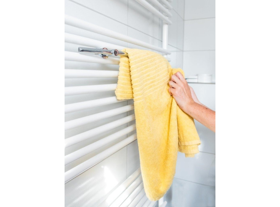 Držák ručníků na otopné těleso rovný - 600 × 40 × 90 mm - chrom