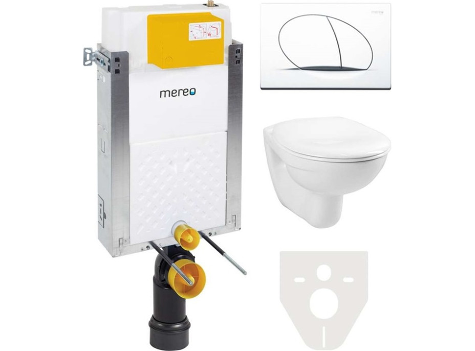 WC komplet pro zazdění s příslušenstvím - WC 35,5x52,5 cm