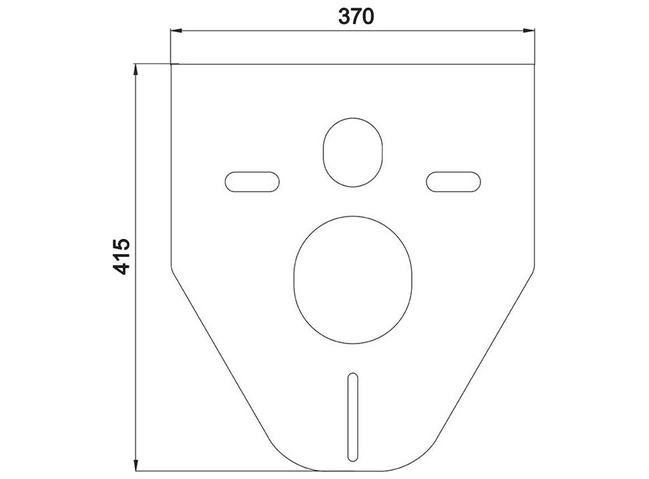 WC komplet pro sádrokarton s příslušenstvím - WC 35,5x52,5 cm