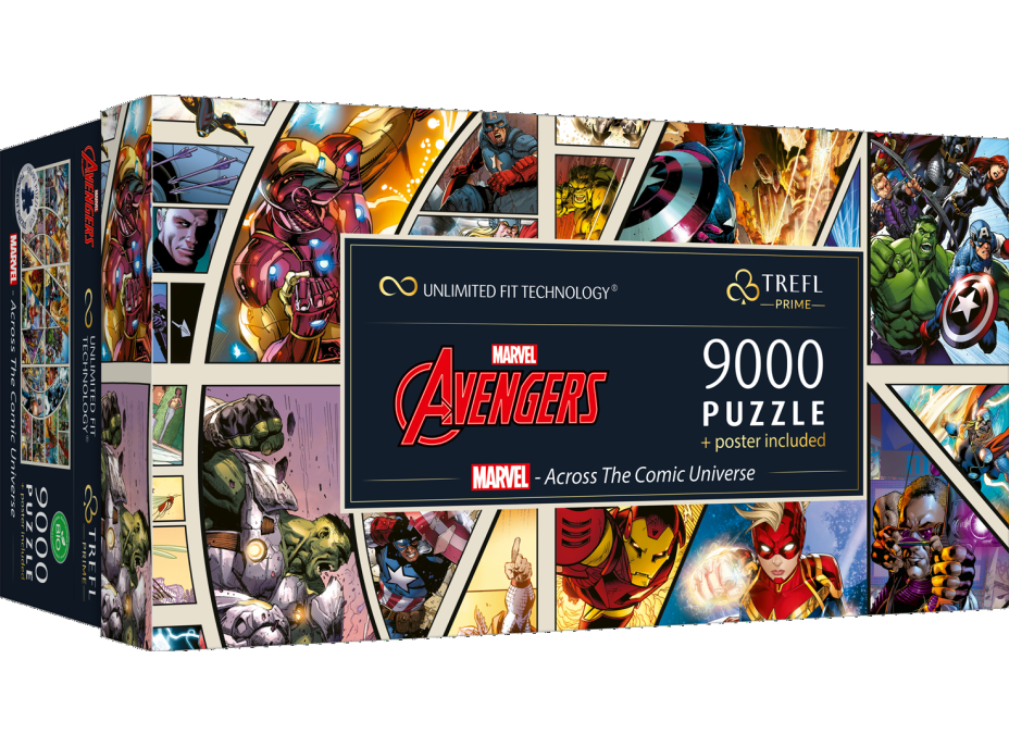 TREFL Puzzle UFT Marvel Avengers: Napříč komiksovým vesmírem 9000 dílků