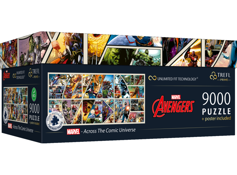 TREFL Puzzle UFT Marvel Avengers: Napříč komiksovým vesmírem 9000 dílků