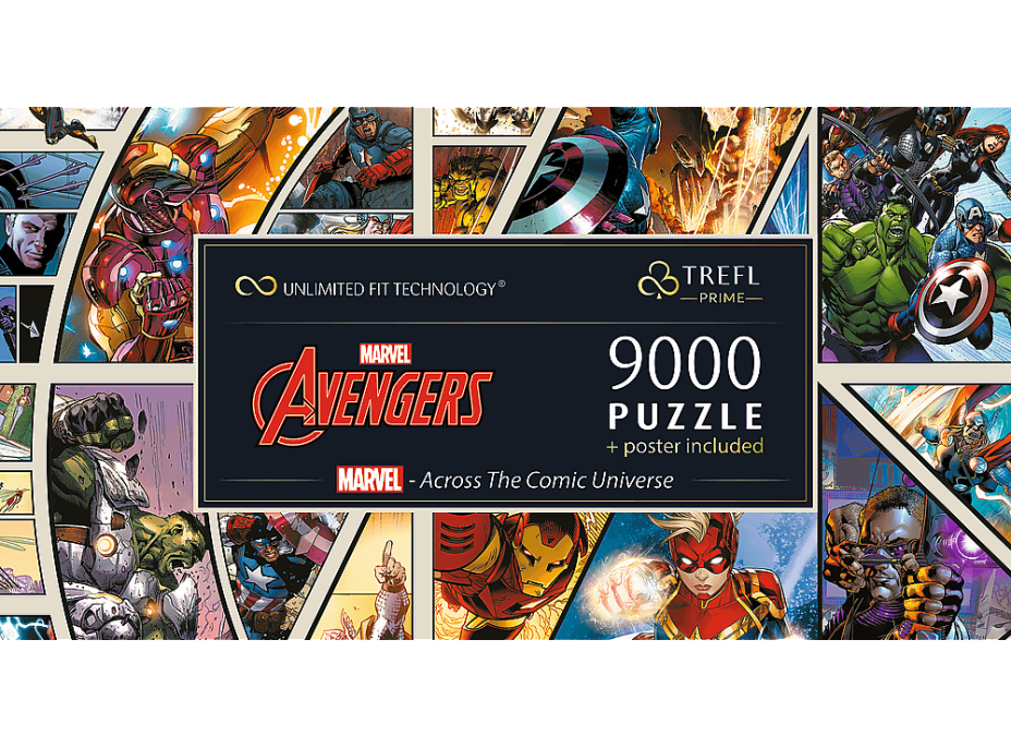 TREFL Puzzle UFT Marvel Avengers: Napříč komiksovým vesmírem 9000 dílků