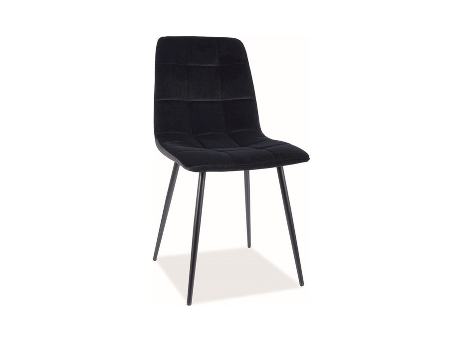 Jídelní židle MILAN - černá/černá - snadno čistitelná látka