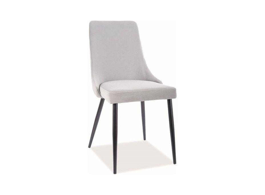 Jídelní židle PANINO - černá/šedá - snadno čistitelná látka