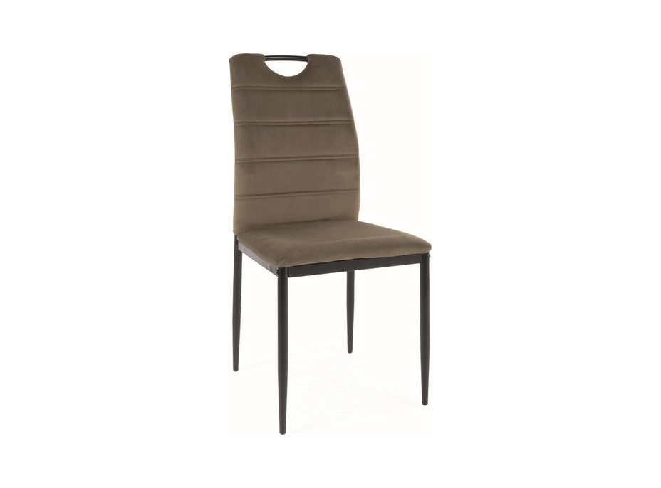 Jídelní židle PIRI - černá/olivově zelená
