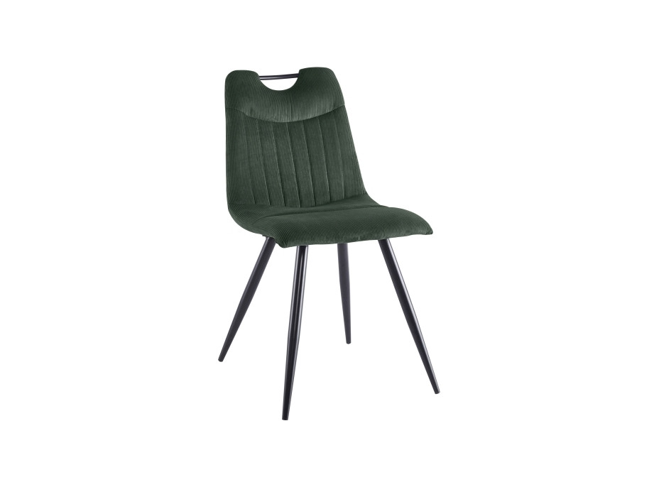 Jídelní židle FREO - černá/tmavě zelená
