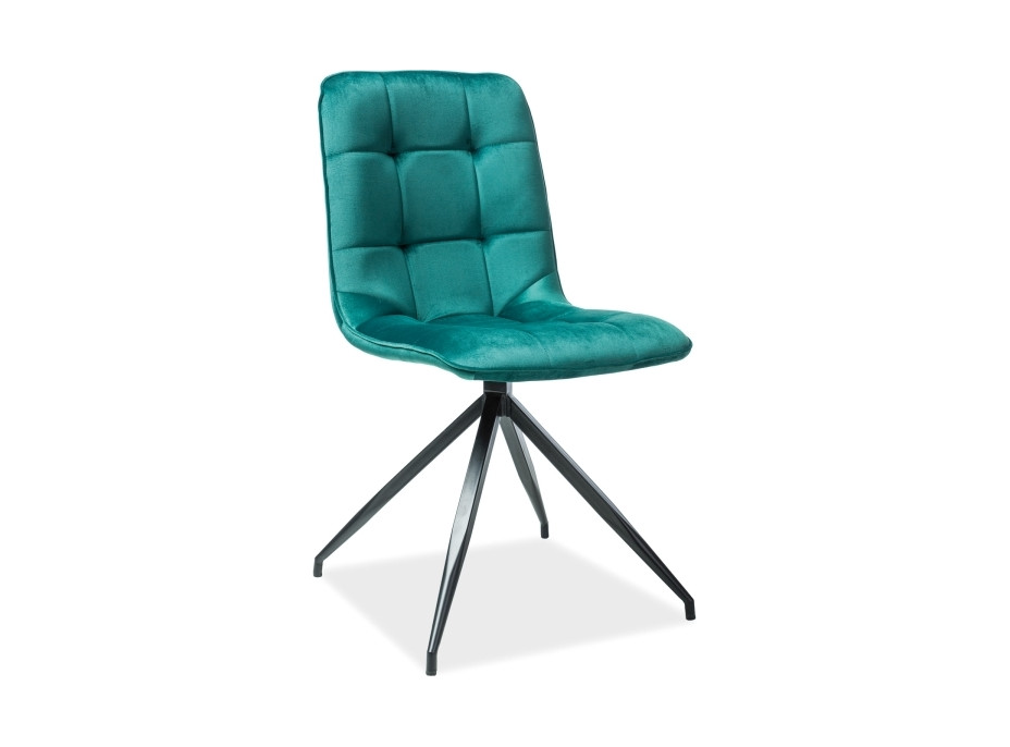 Jídelní židle TEXAS - černá/zelená