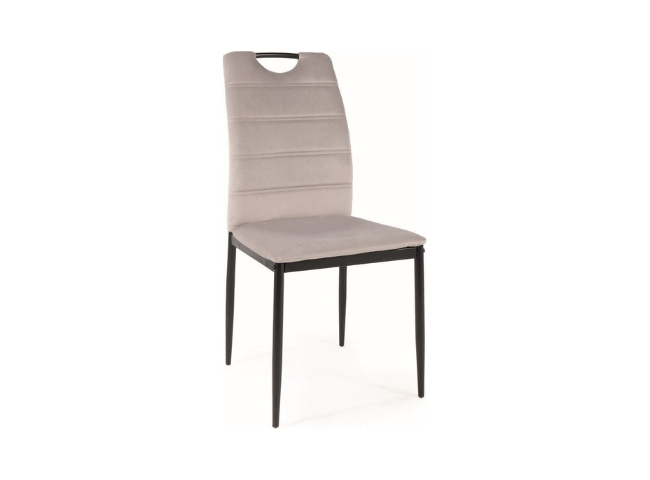 Jídelní židle PIRI - černá/světle šedá