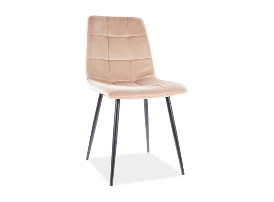 Jídelní židle MILAN - černá/béžová