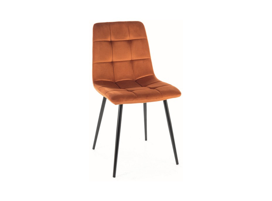 Jídelní židle MILAN - černá/skořicově hnědá
