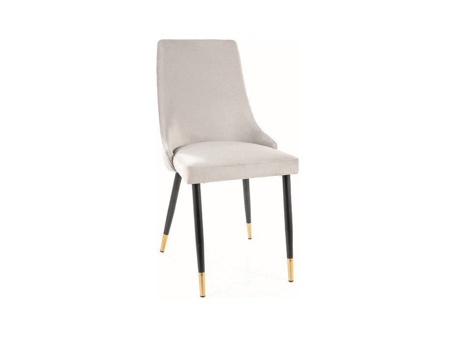 Jídelní židle PANINO - zlatá/černá/světle šedá