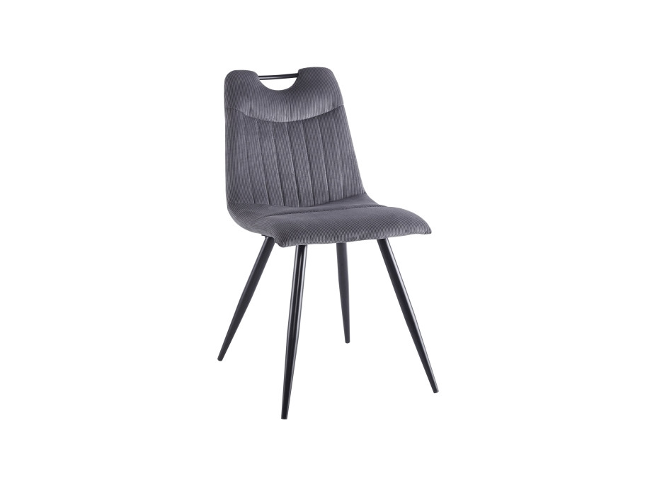 Jídelní židle FREO - černá/šedá (FJORD 15)