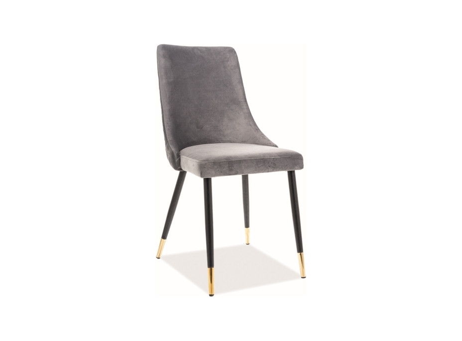 Jídelní židle PANINO - zlatá/černá/šedá