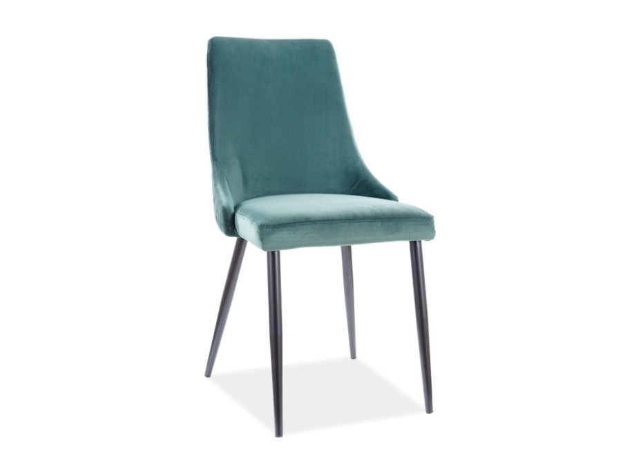 Jídelní židle PANINO - černá/zelená