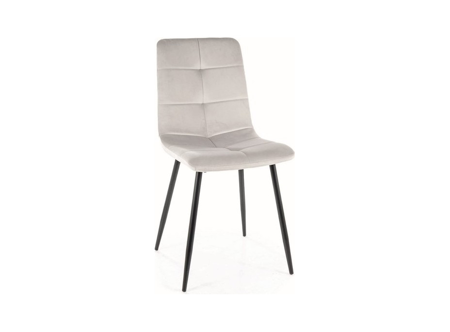 Jídelní židle IVA - černá/světle šedá