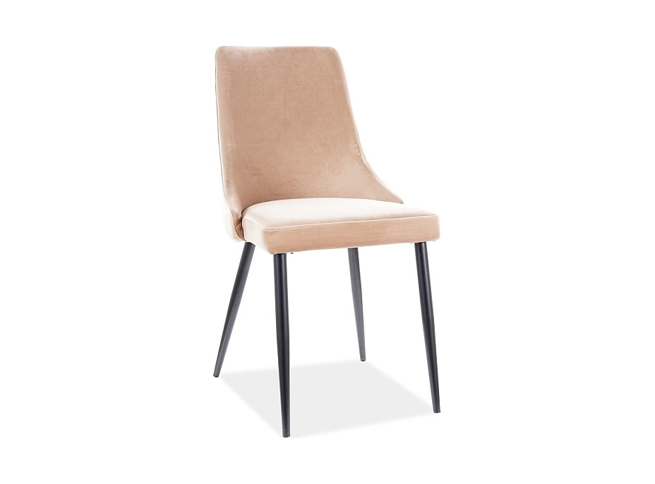 Jídelní židle PANINO - černá/béžová