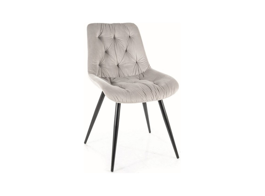 Jídelní židle PRAHA - černá/světle šedá
