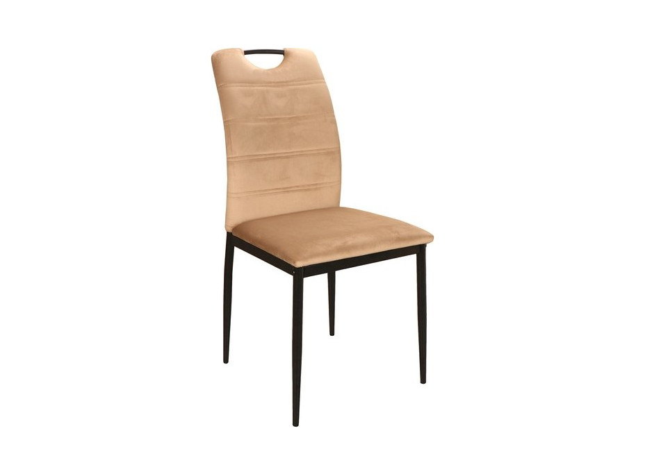 Jídelní židle PIRI - černá/béžová