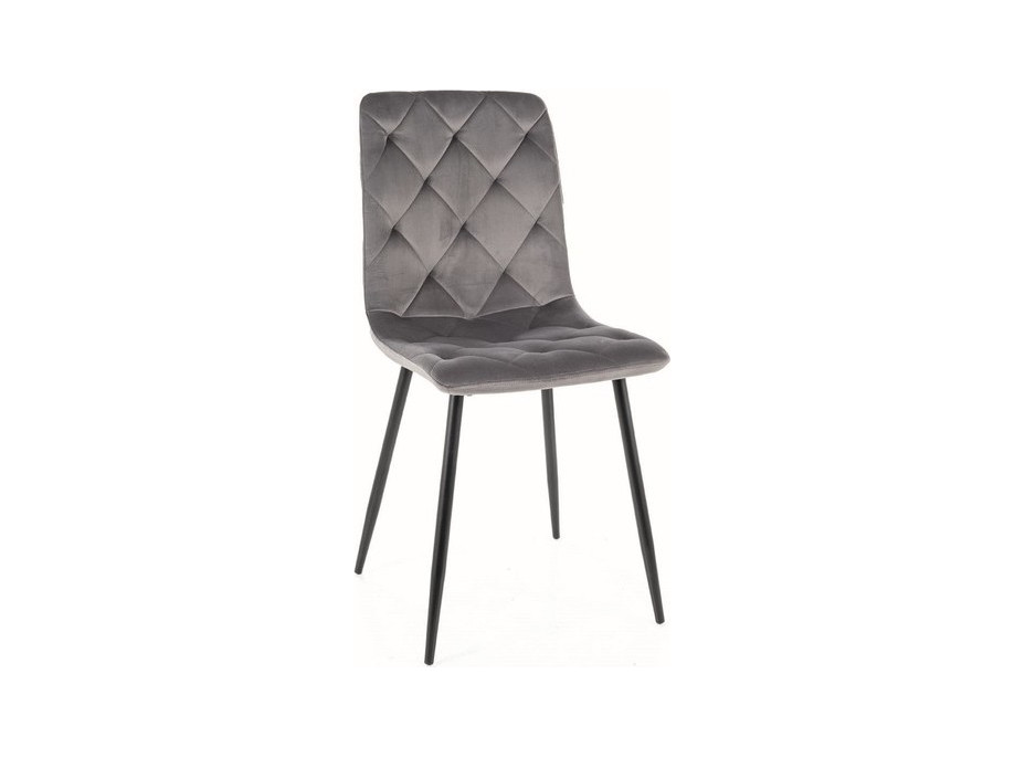 Jídelní židle TOM - černá/šedá