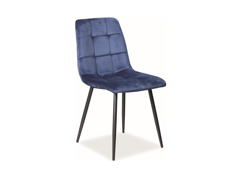 Jídelní židle MILAN - černá/tmavě modrá