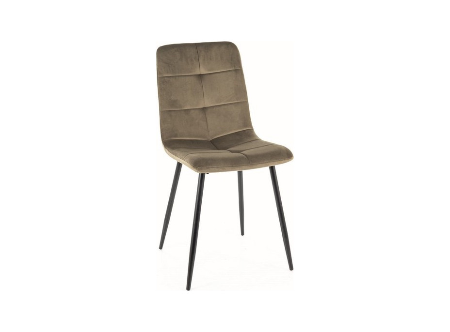 Jídelní židle IVA - černá/olivově zelená