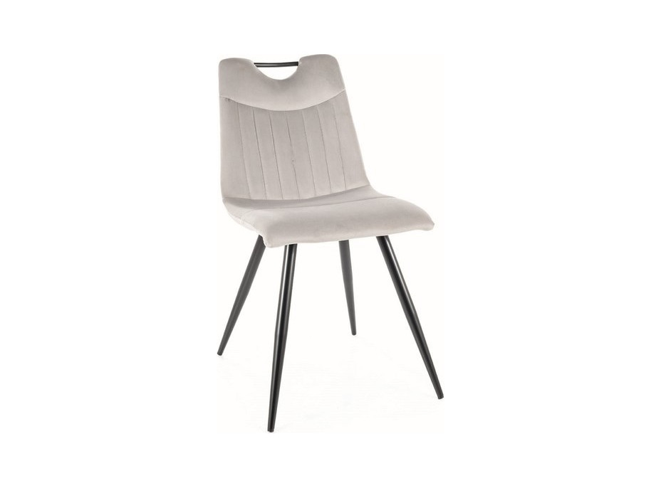 Jídelní židle FREO - černá/světle šedá