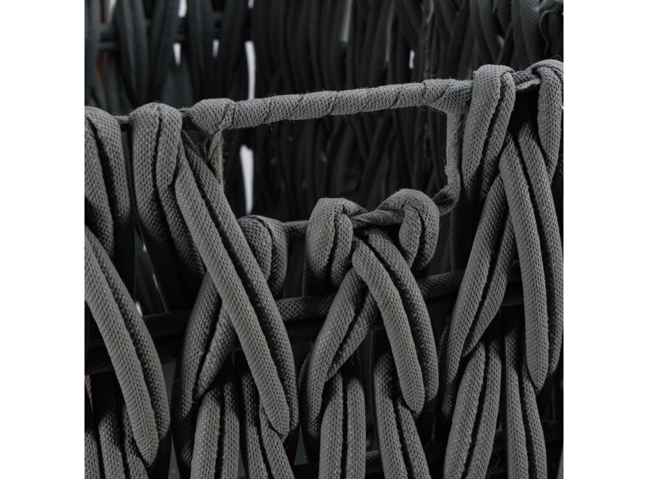 Kufr na prádlo MERIDA - grafitový - velikost L 76x46x46 cm