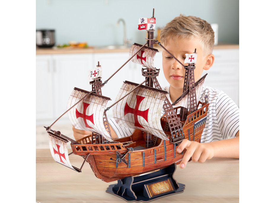 CUBICFUN 3D puzzle Loď Santa Maria 204 dílků