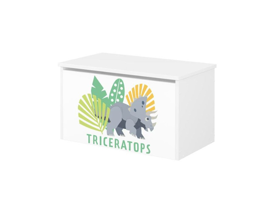Dětská truhla na hračky Jurský svět - Triceratops