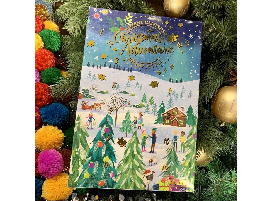 GIBSONS Puzzle Adventní kalendář na 24 dní: Vánoční dobrodružství 1232 dílků