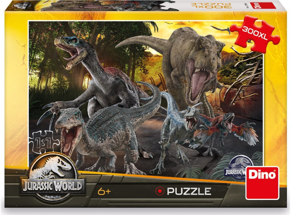 DINO Puzzle Jurský svět XL 300 dílků