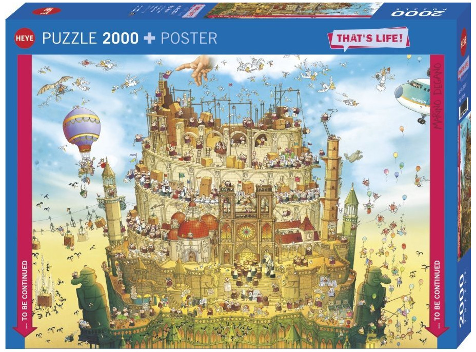 HEYE Puzzle That's Life: Vysoko 2000 dílků