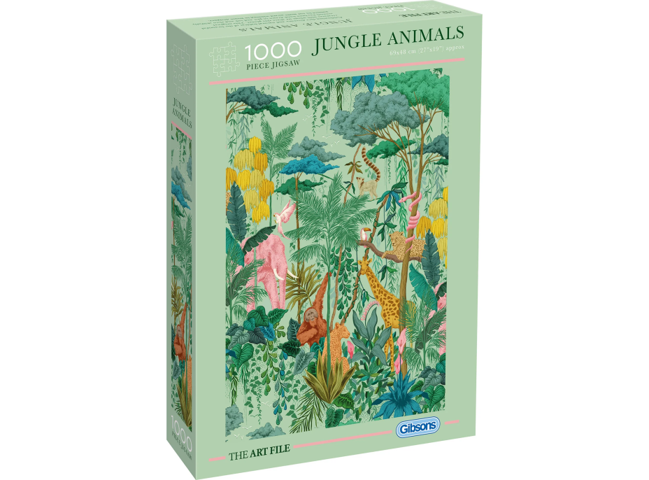 GIBSONS Puzzle The Art File: Zvířata džungle 1000 dílků