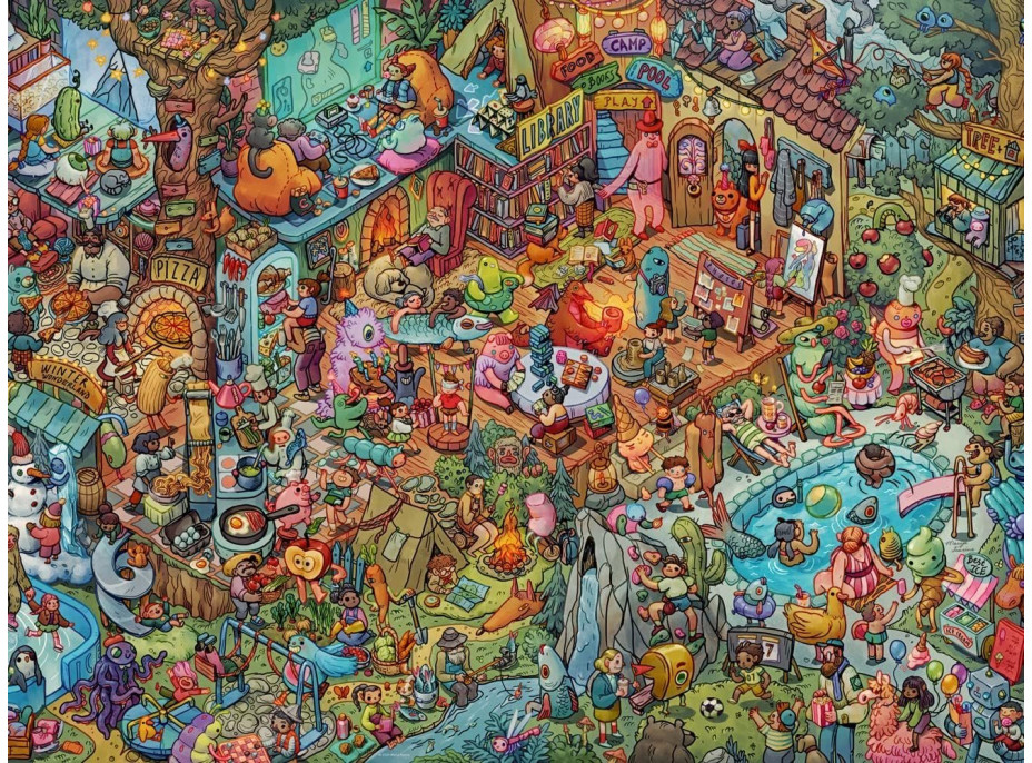 HEYE Puzzle Zábava s přáteli 1500 dílků