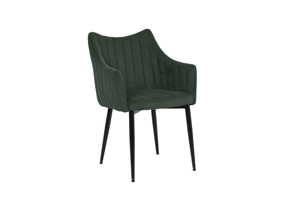 Jídelní židle MONET Fjord - černá/tmavě zelená