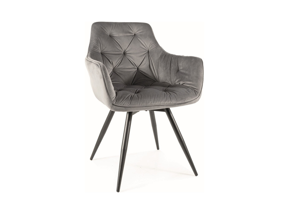 Jídelní židle MAGA - černá/šedá