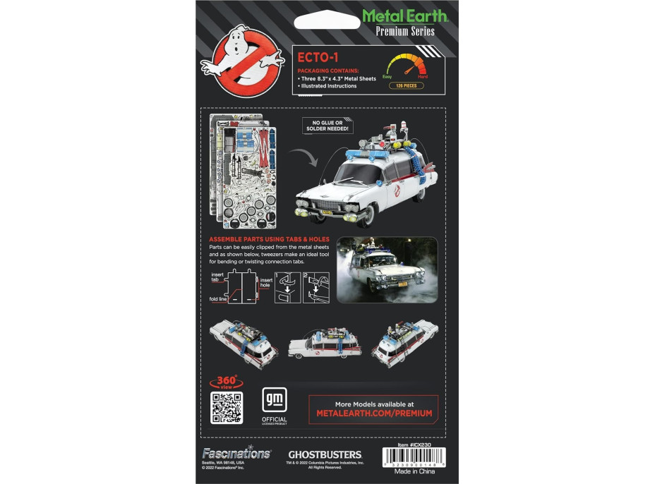 METAL EARTH 3D puzzle Premium Series: Ghostbusters, Ecto-1